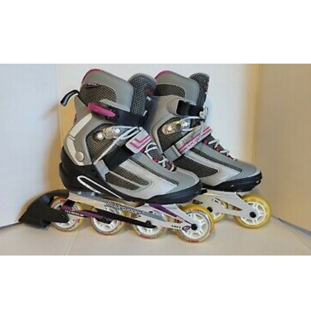 Women's Gray and Pink Rollerbladesby Bladerunner